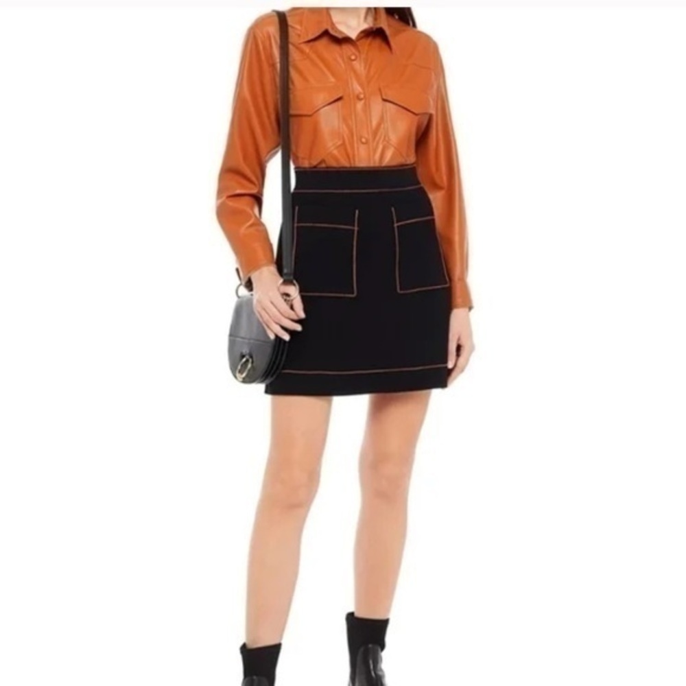 Sandro Elanna ponte mini skirt